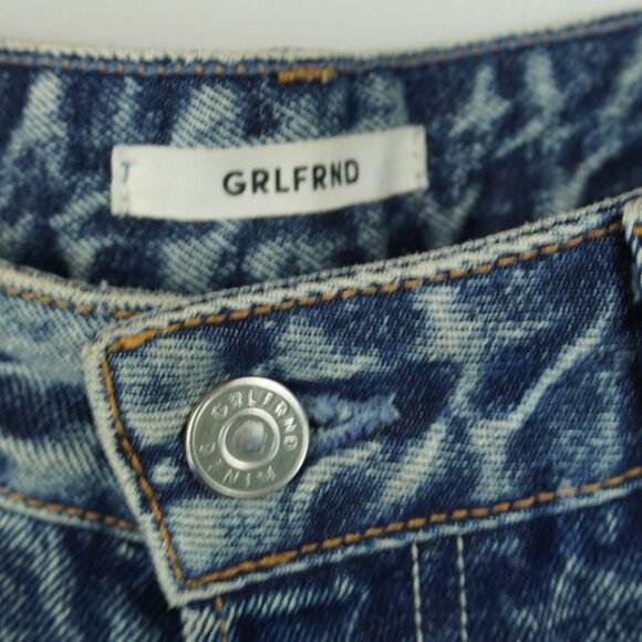 GRLFRND Karolina Ride It Tapered Leg High Rise Button Fly‎ Jeans Size 28 - Picture 7 of 12